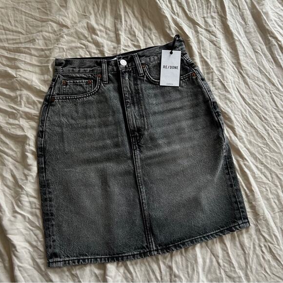 RE/DONE Denim Pencil Skirt—NWT!! - Picture 1 of 5